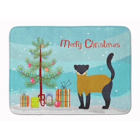 Carolines Treasures Yellow-Throated Marten Christmas Machine Washable Memory Foam Mat BB9241RUG